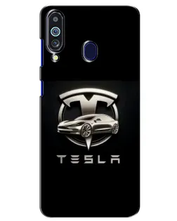 Чохол для Samsung Galaxy M40 з картинкою «Tesla — срібне авто» Чохол для Samsung Galaxy M40 з картинкою «Tesla — срібне авто»