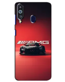 Чехол для Samsung Galaxy M40 с картинкой «Mercedes AMG — красная линия»