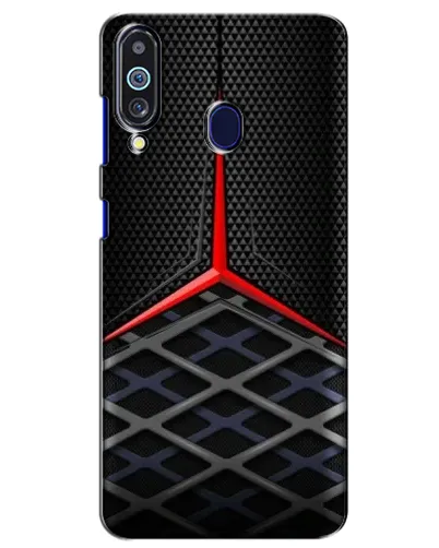 Чехол для Samsung Galaxy M40 с картинкой «Mercedes Carbon Grid»