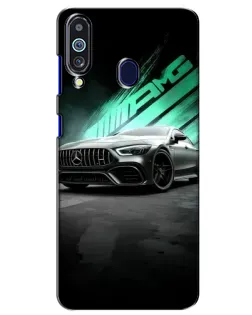 Чехол для Samsung Galaxy M40 с картинкой «Темный Mercedes AMG»