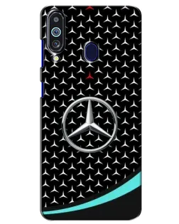 Чехол для Samsung Galaxy M40 с картинкой «Mercedes — бирюзовый акцент»