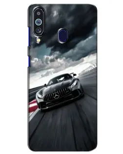 Чехол для Samsung Galaxy M40 с картинкой «Гоночный Mercedes AMG»