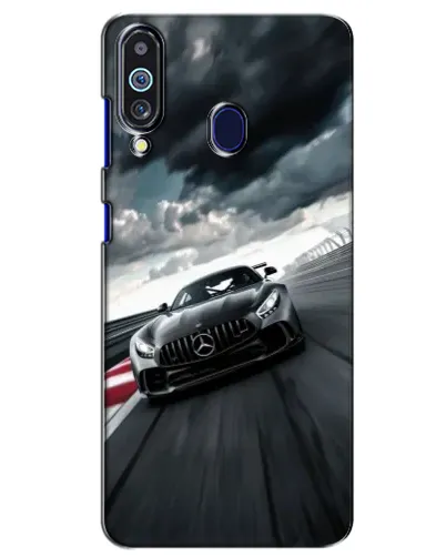 Чехол для Samsung Galaxy M40 с картинкой «Гоночный Mercedes AMG»