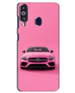 Чехол для Samsung Galaxy M40 с картинкой «Розовый Mercedes AMG»