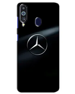 Чехол для Samsung Galaxy M40 с картинкой «Mercedes на металле»