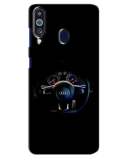 Чехол для Samsung Galaxy M40 с картинкой «Салон Audi — руль»