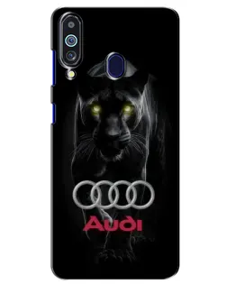 Чехол для Samsung Galaxy M40 с картинкой «Пантера и Audi» Чехол для Samsung Galaxy M40 с картинкой «Пантера и Audi»