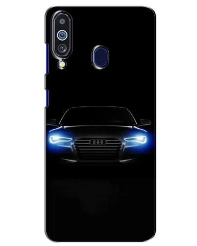Чехол для Samsung Galaxy M40 с картинкой «Audi в неоне»