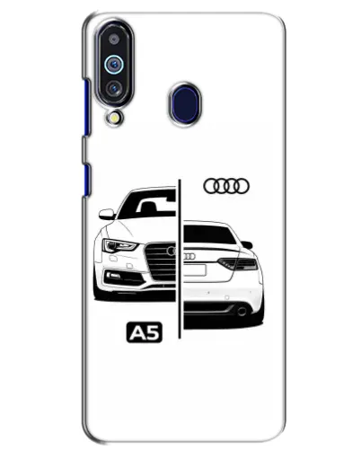 Чехол для Samsung Galaxy M40 с картинкой «Audi — контрастный дизайн»