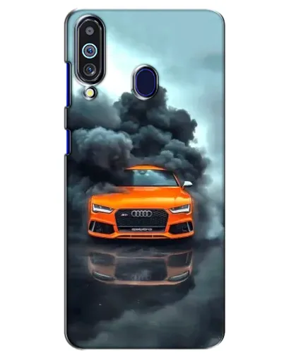 Чехол для Samsung Galaxy M40 с картинкой «Audi в облаках дыма»