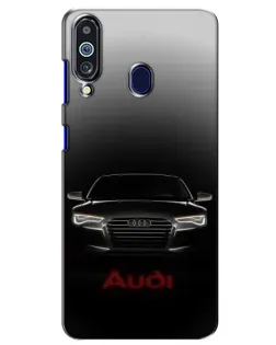 Чехол для Samsung Galaxy M40 с картинкой «Audi — градиентный контур» Чехол для Samsung Galaxy M40 с картинкой «Audi — градиентный контур»