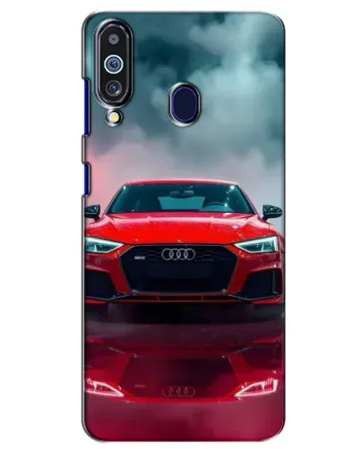Чехол для Samsung Galaxy M40 с картинкой «Audi RS — красный стиль»