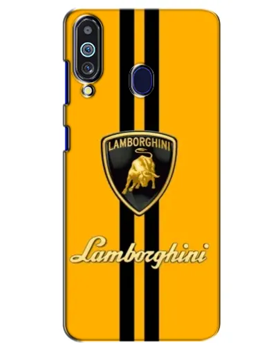 Чехол для Samsung Galaxy M40 с картинкой «Lamborghini Stripe желтый»