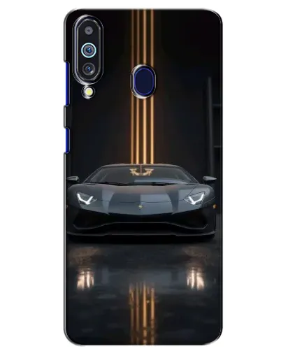 Чехол для Samsung Galaxy M40 с картинкой «Lamborghini золотые линии»
