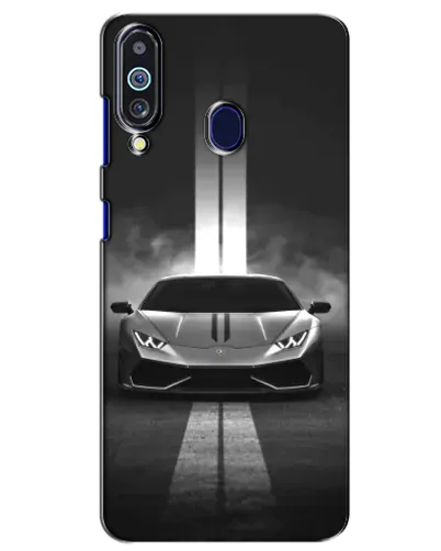 Чехол для Samsung Galaxy M40 с картинкой «Lamborghini симметрия дорог»
