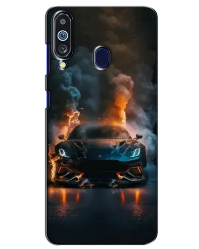 Чехол для Samsung Galaxy M40 с картинкой «Lamborghini дымная эстетика»