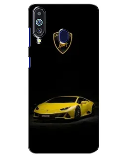 Чехол для Samsung Galaxy M40 с картинкой «Lamborghini желтый акцент»