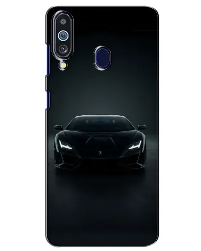 Чехол для Samsung Galaxy M40 с картинкой «Черный Lamborghini Aventador»