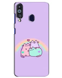 Чехол для Samsung Galaxy M40 с картинкой «Радужные Пушины»