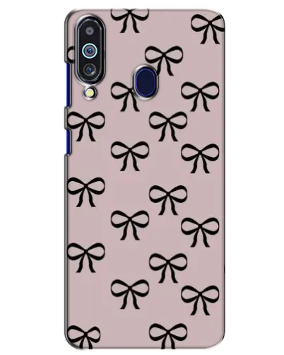 Чехол для Samsung Galaxy M40 с картинкой «Черные бантики»