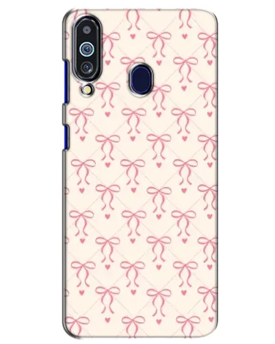Чехол для Samsung Galaxy M40 с картинкой «Розовые бантики Coquette»