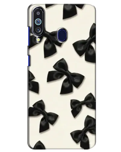 Чехол для Samsung Galaxy M40 с картинкой «Черные бантики»