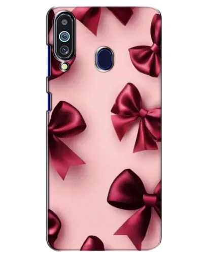 Чехол для Samsung Galaxy M40 с картинкой «Бордовый атлас»