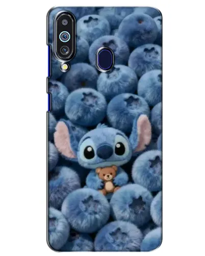 Чехол для Samsung Galaxy M40 с картинкой «Стич и голубика» Чехол для Samsung Galaxy M40 с картинкой «Стич и голубика»