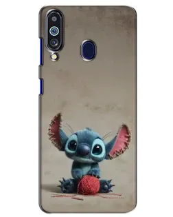 Чохол для Samsung Galaxy M40 з картинкою «Стіч на чоричневому фоні»