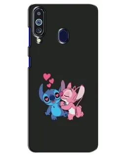 Чохол для Samsung Galaxy M40 з картинкою «Анжел цілує Стіча»