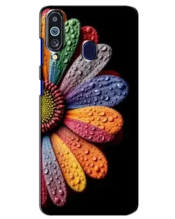 Чехол для Samsung Galaxy M40 с картинкой «Радужный цветок»