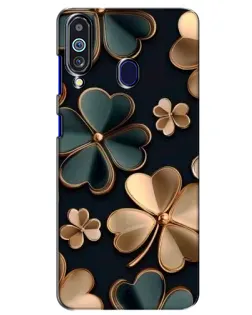 Чехол для Samsung Galaxy M40 с картинкой «Клевер в золоте»