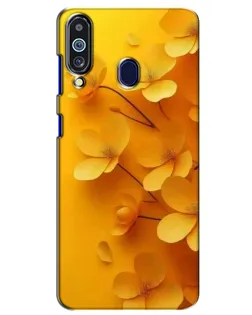 Чехол для Samsung Galaxy M40 с картинкой «Золотые лепестки»