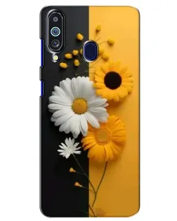 Чехол для Samsung Galaxy M40 с картинкой «Подсолнух и ромашка»