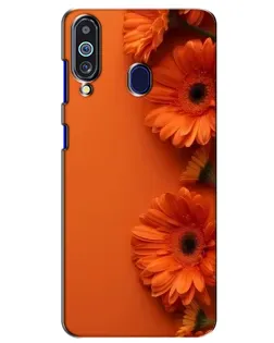 Чехол для Samsung Galaxy M40 с картинкой «Оранжевые герберы»