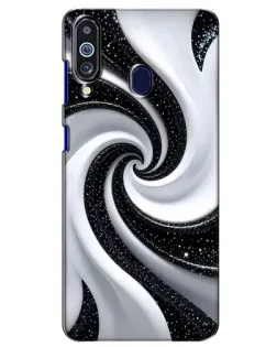 Чехол для Samsung Galaxy M40 с картинкой «Черно-белая спираль» Чехол для Samsung Galaxy M40 с картинкой «Черно-белая спираль»