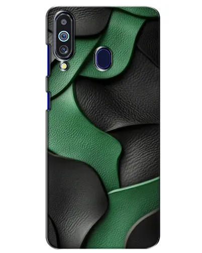 Чехол для Samsung Galaxy M40 с картинкой «Зеленые кожаные волны» Чехол для Samsung Galaxy M40 с картинкой «Зеленые кожаные волны»