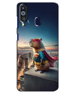Чехол для Samsung Galaxy M40 с картинкой «Капи-мен супергерой»