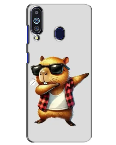 Чехол для Samsung Galaxy M40 с картинкой «Капибара рэпер даб»