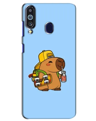 Чехол для Samsung Galaxy M40 с картинкой «Капибара на скейте»