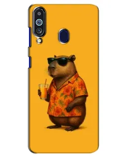 Чехол для Samsung Galaxy M40 с картинкой «Капибара на отдыхе»