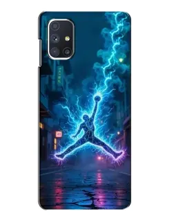Чохол для Samsung Galaxy M51 з картинкою «Jordan Gold Jumpman» Чохол для Samsung Galaxy M51 з картинкою «Jordan Gold Jumpman»