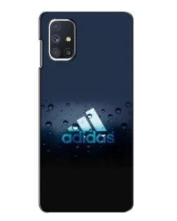 Чехол для Samsung Galaxy M51 с картинкой «Adidas Water Drops» Чехол для Samsung Galaxy M51 с картинкой «Adidas Water Drops»