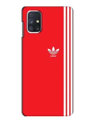 Чехол для Samsung Galaxy M51 с картинкой «Красный минимализм Adidas» Чехол для Samsung Galaxy M51 с картинкой «Красный минимализм Adidas»