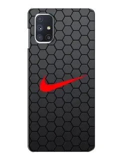 Чохол для Samsung Galaxy M51 з картинкою «Nike — карбонова сітка» Чохол для Samsung Galaxy M51 з картинкою «Nike — карбонова сітка»