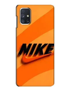 Чохол для Samsung Galaxy M51 з картинкою «Помаранчевий драйв Nike» Чохол для Samsung Galaxy M51 з картинкою «Помаранчевий драйв Nike»