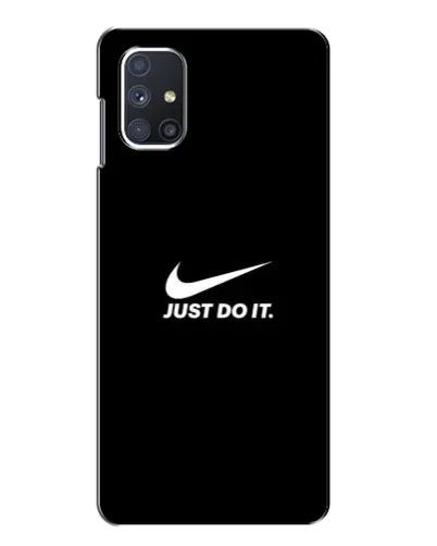 Чехол для Samsung Galaxy M51 с картинкой «Минимализм от Nike»
