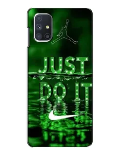 Чехол для Samsung Galaxy M51 с картинкой «Зеленый неоновый Nike» Чехол для Samsung Galaxy M51 с картинкой «Зеленый неоновый Nike»