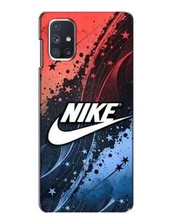 Чехол для Samsung Galaxy M51 с картинкой «Градиентный принт Найк» Чехол для Samsung Galaxy M51 с картинкой «Градиентный принт Найк»