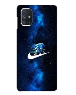 Чехол для Samsung Galaxy M51 с картинкой «Звездный путь Nike» Чехол для Samsung Galaxy M51 с картинкой «Звездный путь Nike»